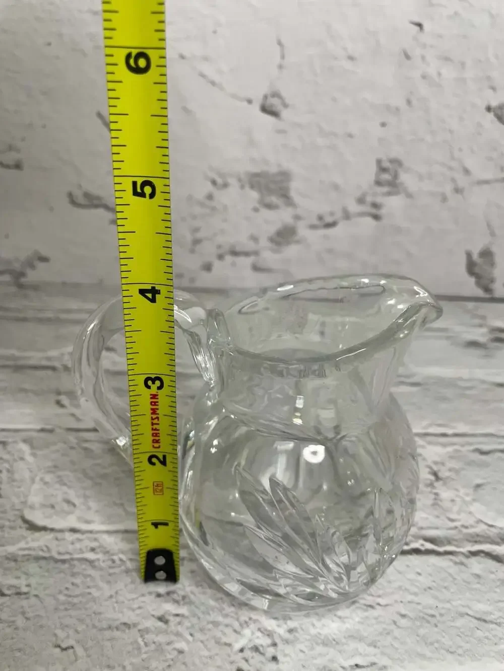 Vintage Indiana Glass Willow Pattern Pressed Glass Creamer
